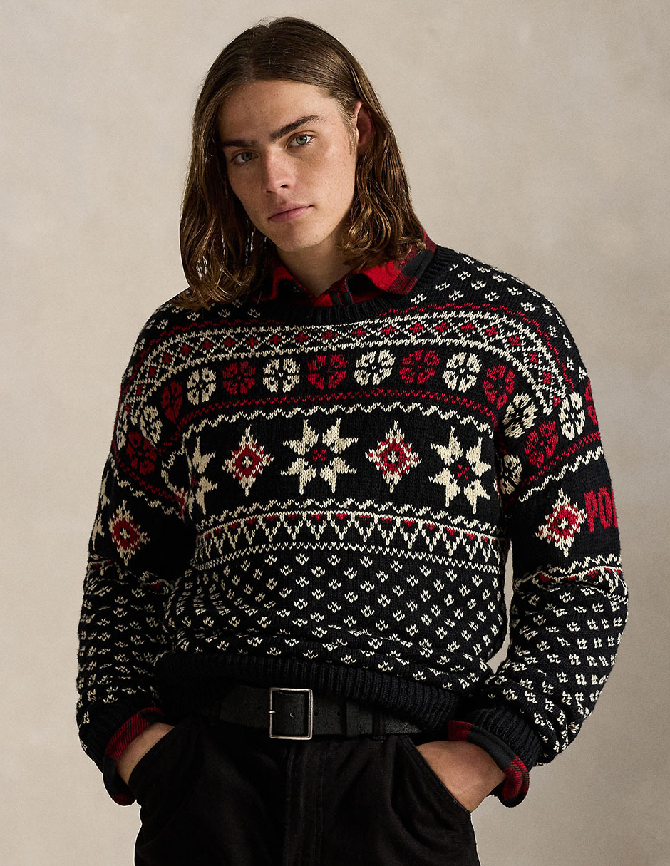 Suéter cuello redondo para hombre