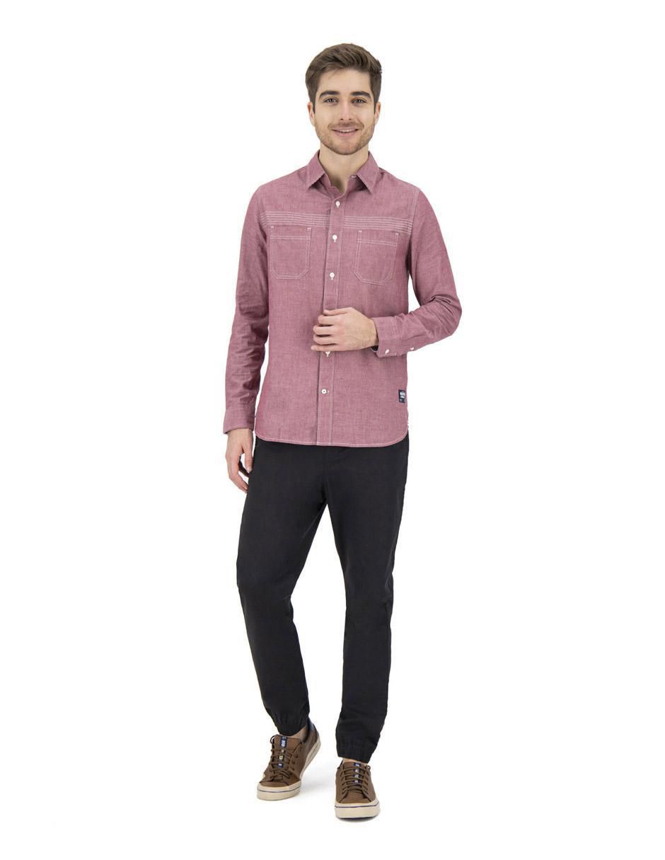 Camisa casual de algodón manga larga para hombre 2