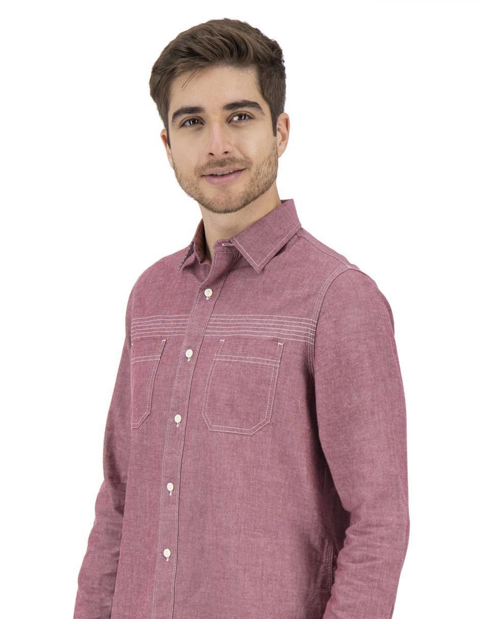 Camisa casual de algodón manga larga para hombre 3