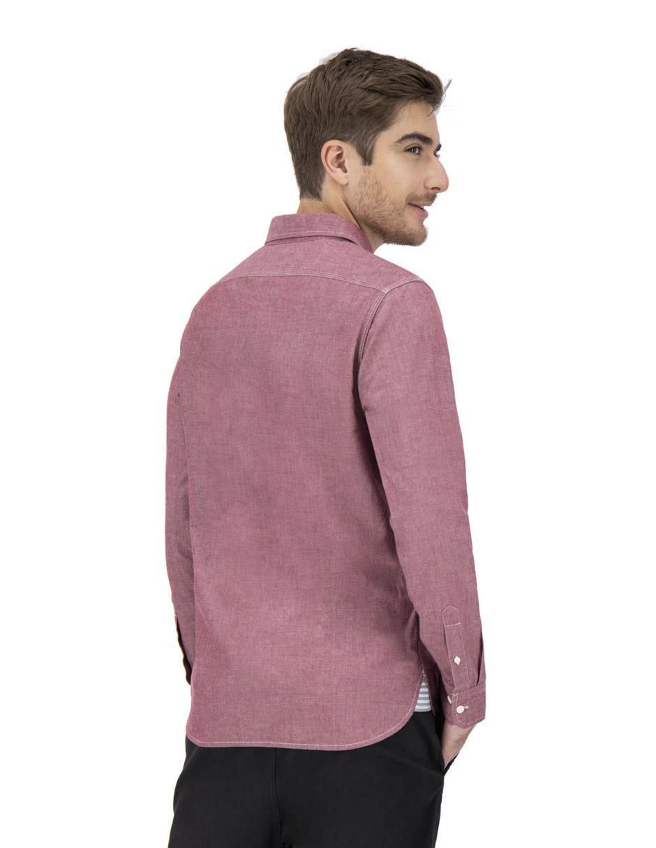 Camisa casual de algodón manga larga para hombre 4
