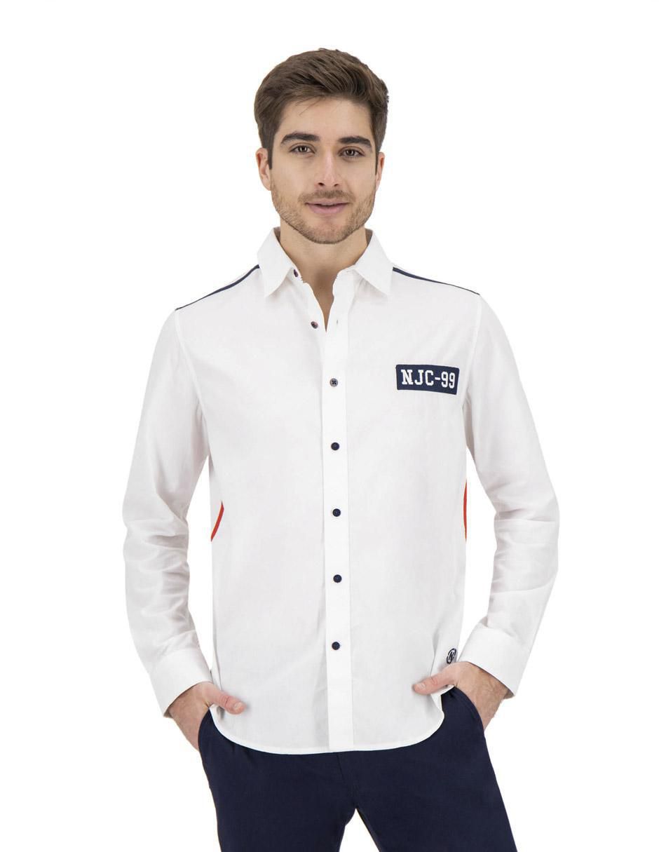 Camisa casual de algodón manga larga para hombre Camisa casual de algodón manga larga para hombre