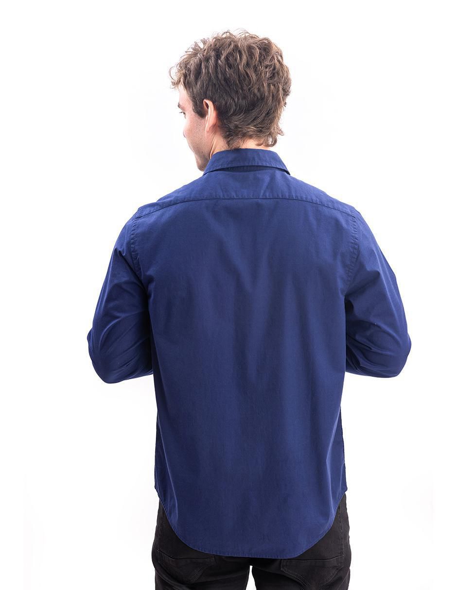 Camisa casual de algodón manga larga para hombre 3