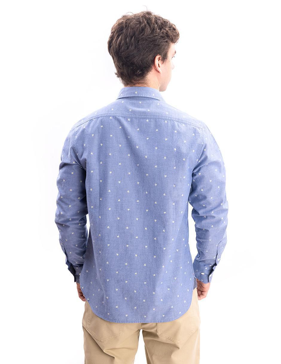 Camisa casual de algodón manga larga para hombre 3