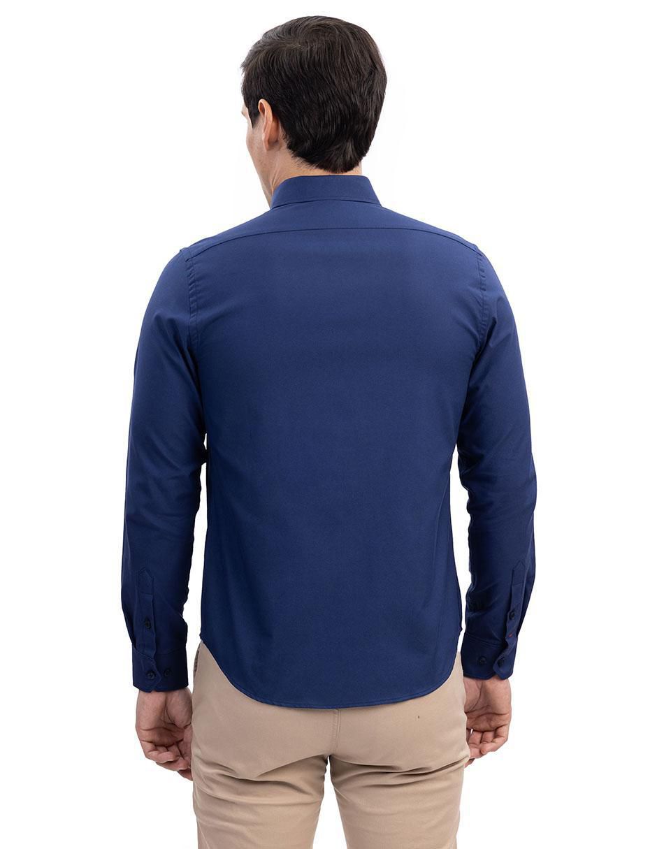"camisa/sobrecamisa" casual nautica jeans "de" (si aplica) algodón "manga" larga "para hombre"