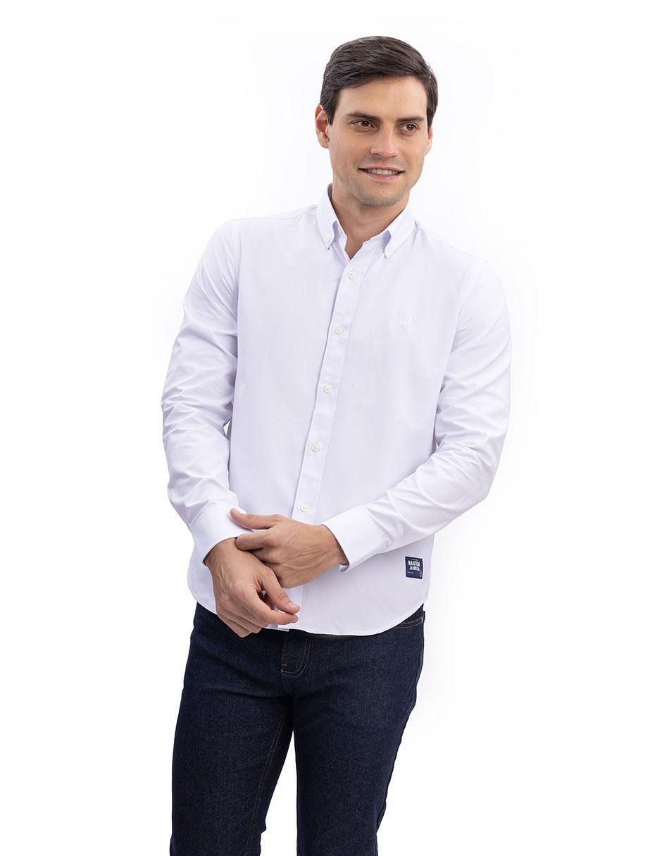 Camisa casual de algodón manga larga para hombre 2