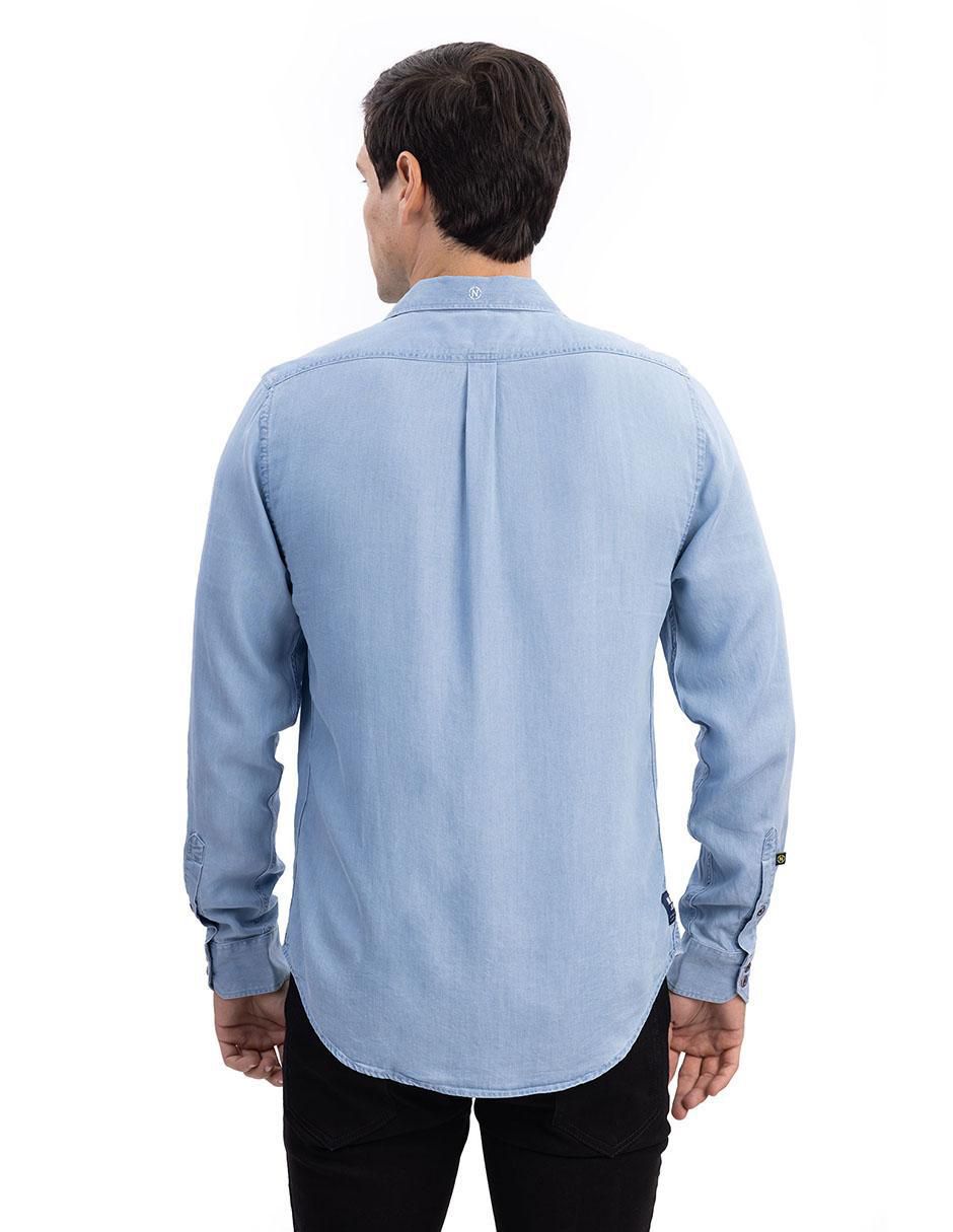 Camisa casual manga larga para hombre 3