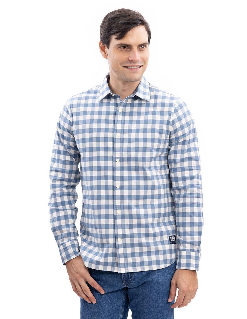 Camisa casual de algodón manga larga para hombre 2