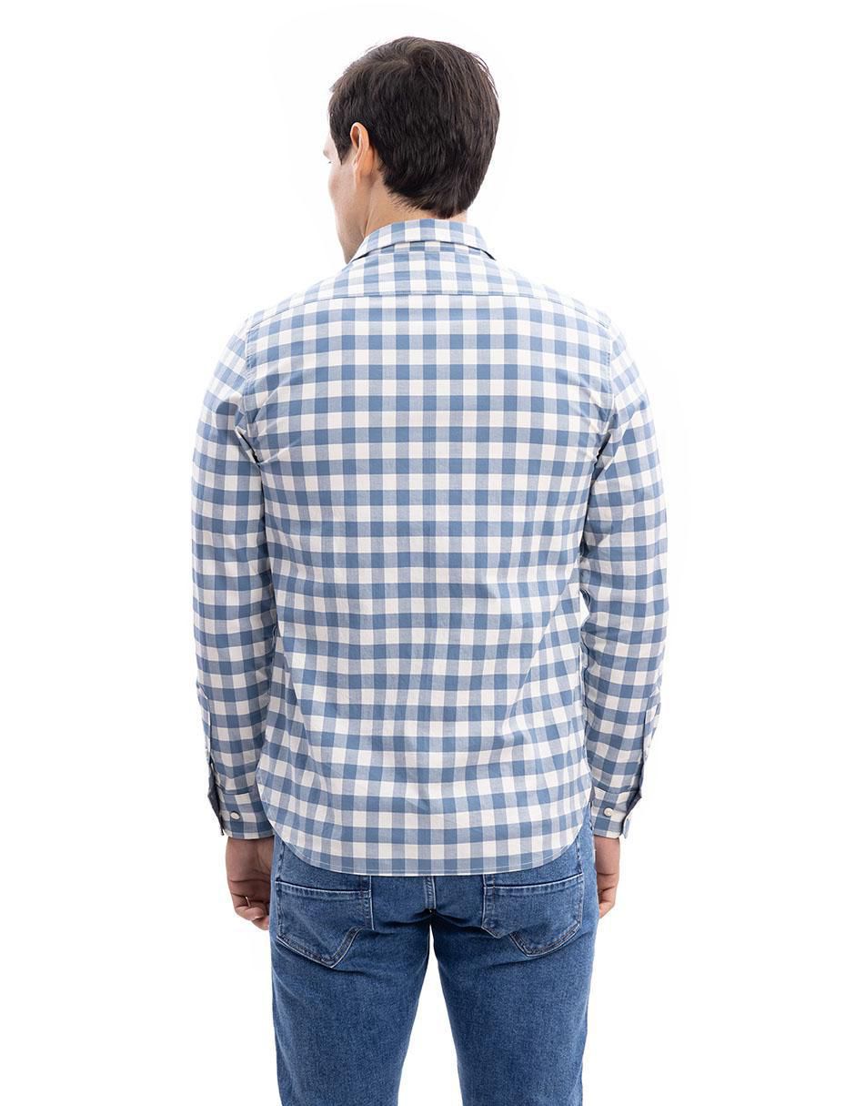 Camisa casual de algodón manga larga para hombre 3