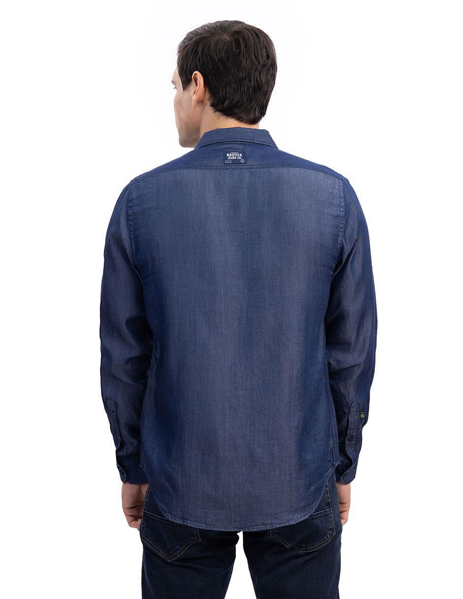 Camisa casual manga larga para hombre 3