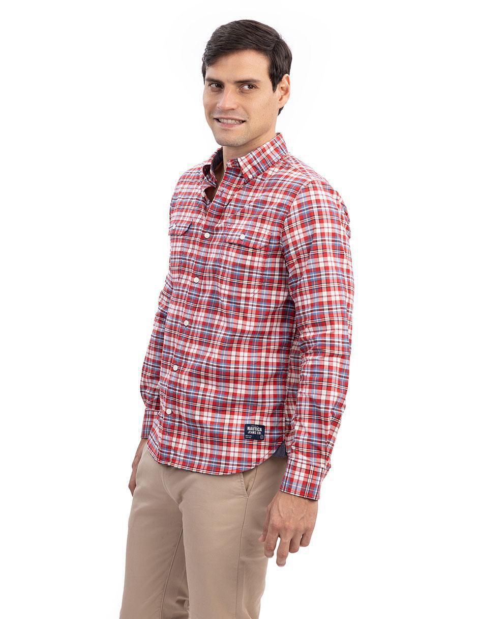 Camisa casual de algodón manga larga para hombre 2
