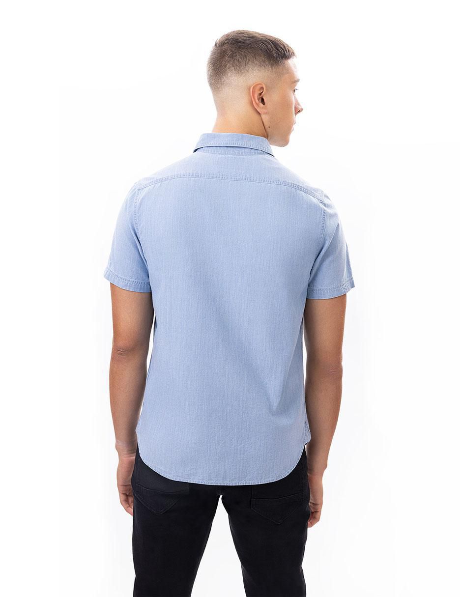 Camisa casual de algodón manga corta para hombre 3