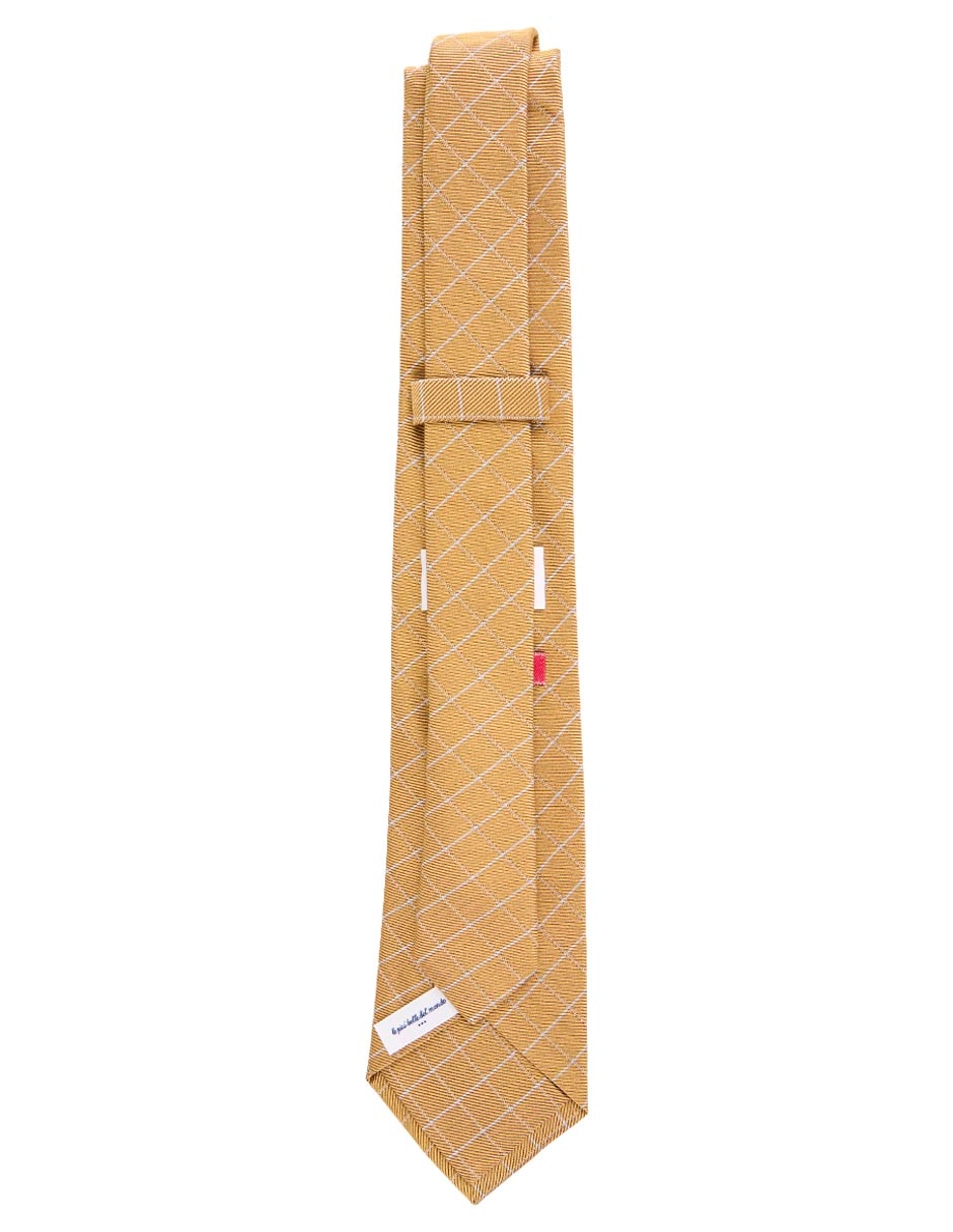 Corbata regular de seda estampado rombos para hombre 2