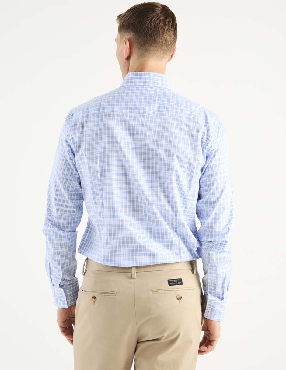 Camisa casual de algodón manga larga para hombre 2