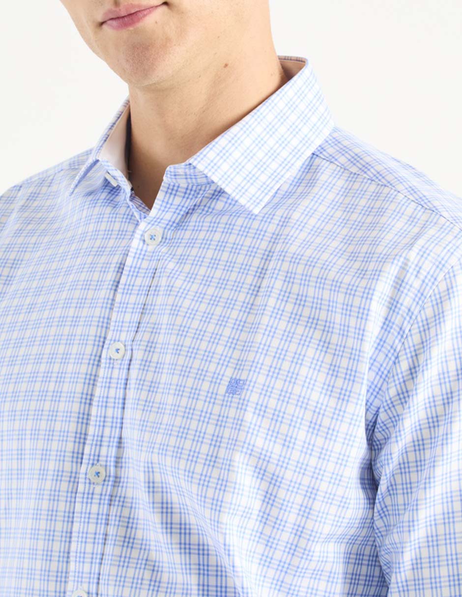 Camisa casual de algodón manga larga para hombre 4