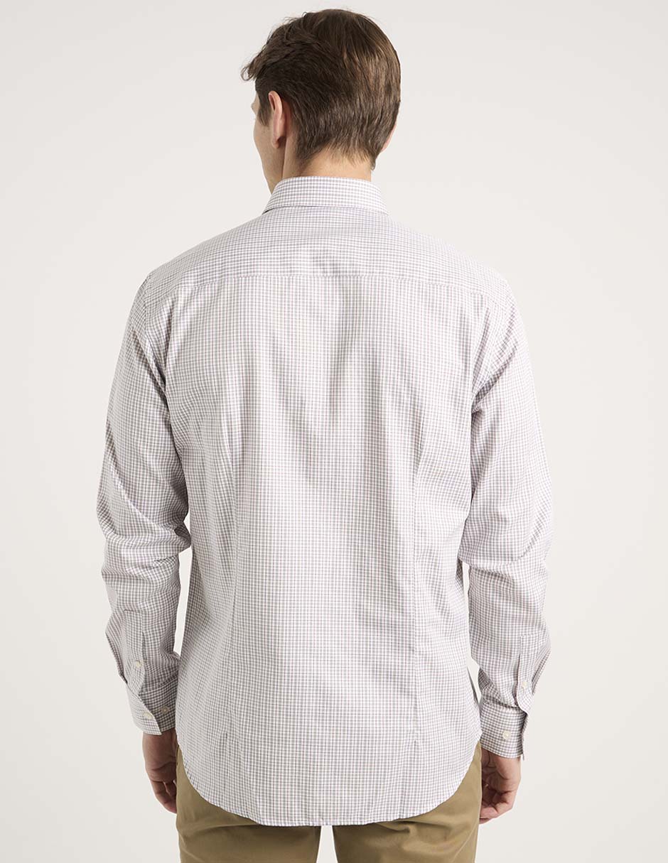 Camisa casual de algodón manga larga para hombre 2