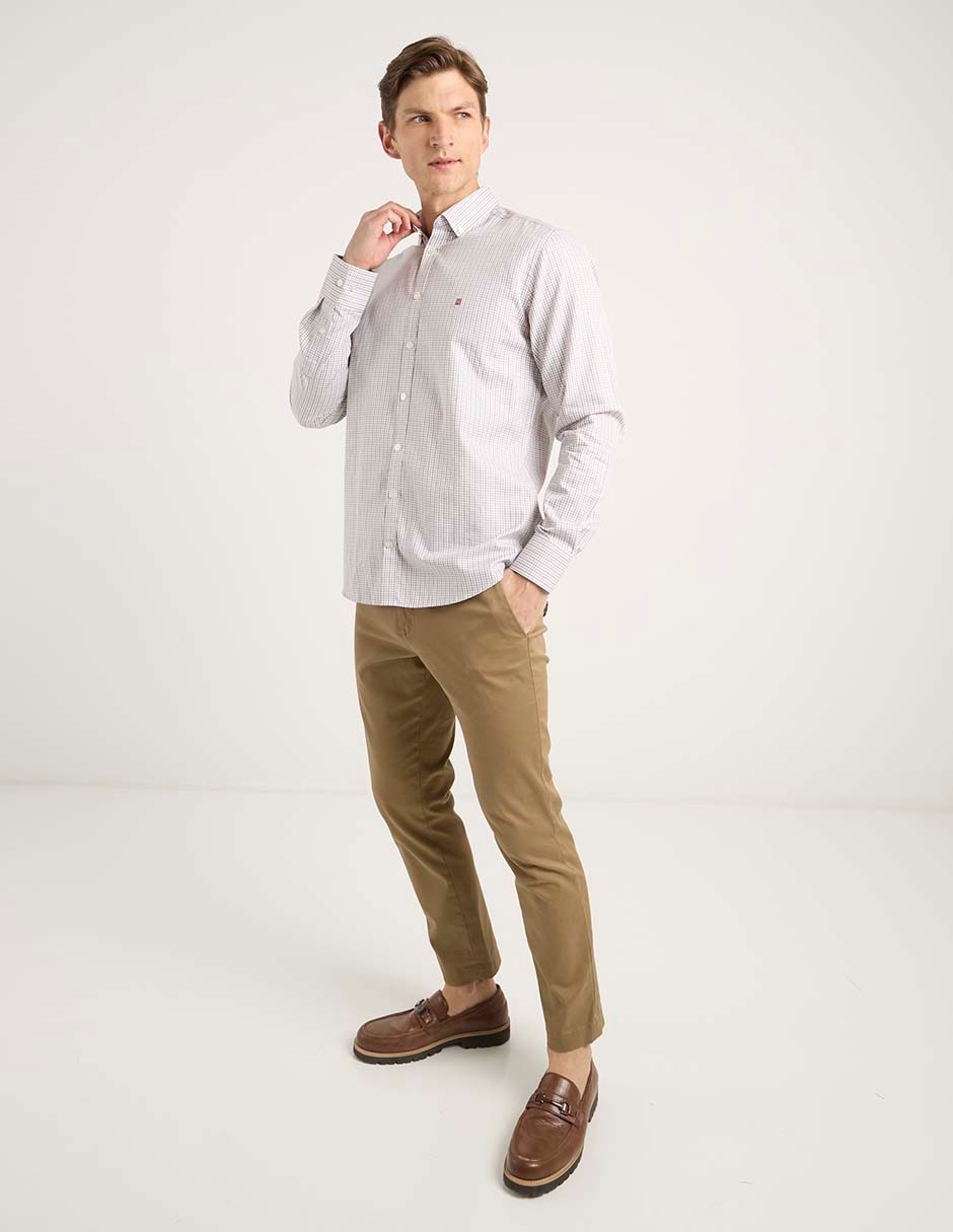 Camisa casual de algodón manga larga para hombre 3