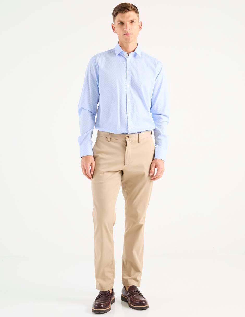 Camisa casual de algodón manga larga para hombre 3
