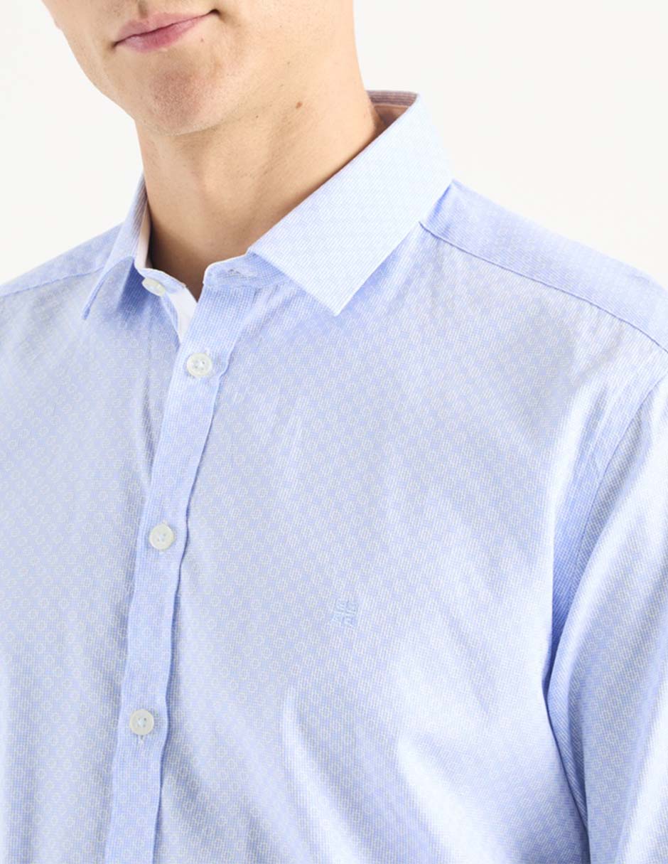 Camisa casual de algodón manga larga para hombre 4