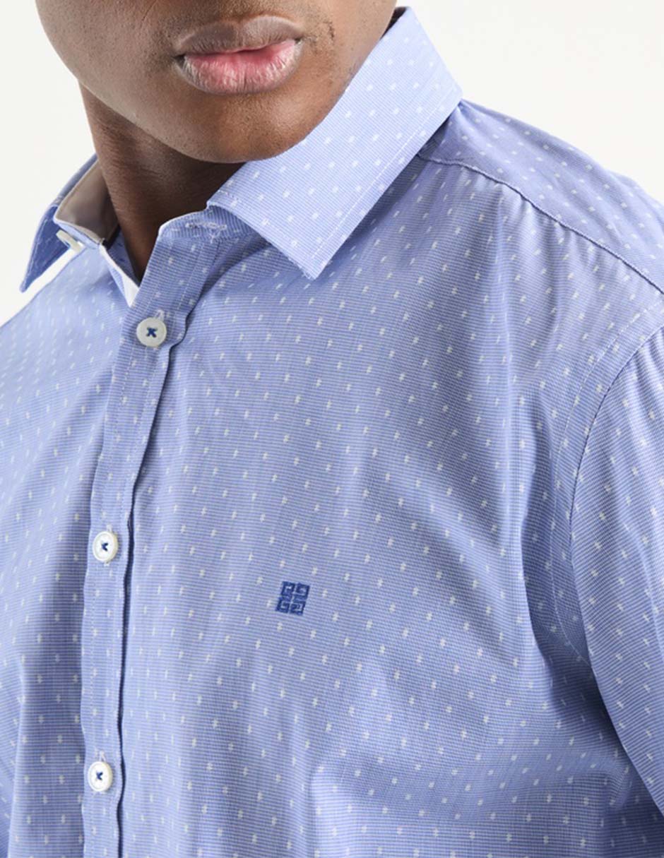 Camisa casual de algodón manga larga para hombre 4