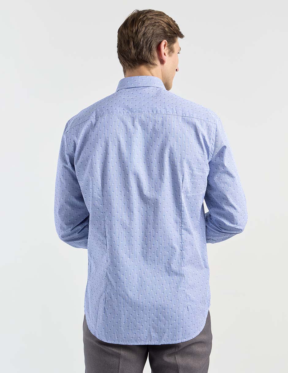 Camisa casual de algodón manga larga para hombre 6