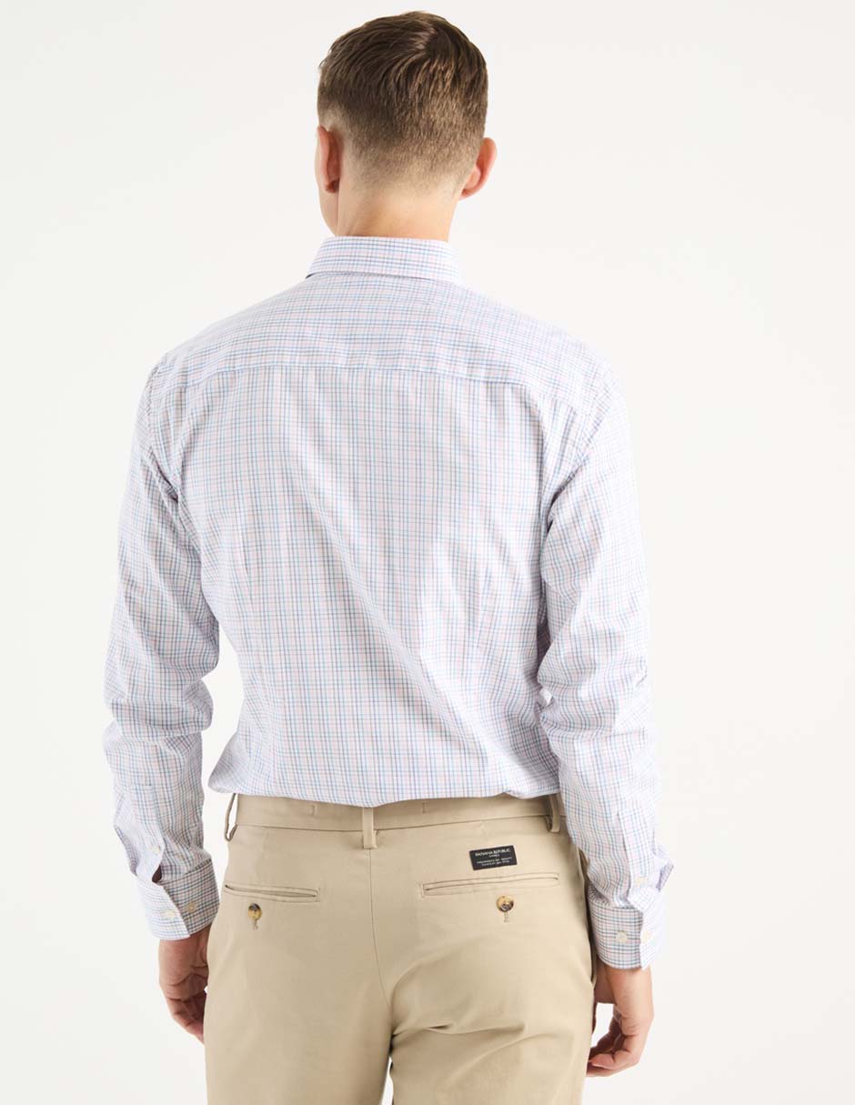 Camisa casual de algodón manga larga para hombre 2