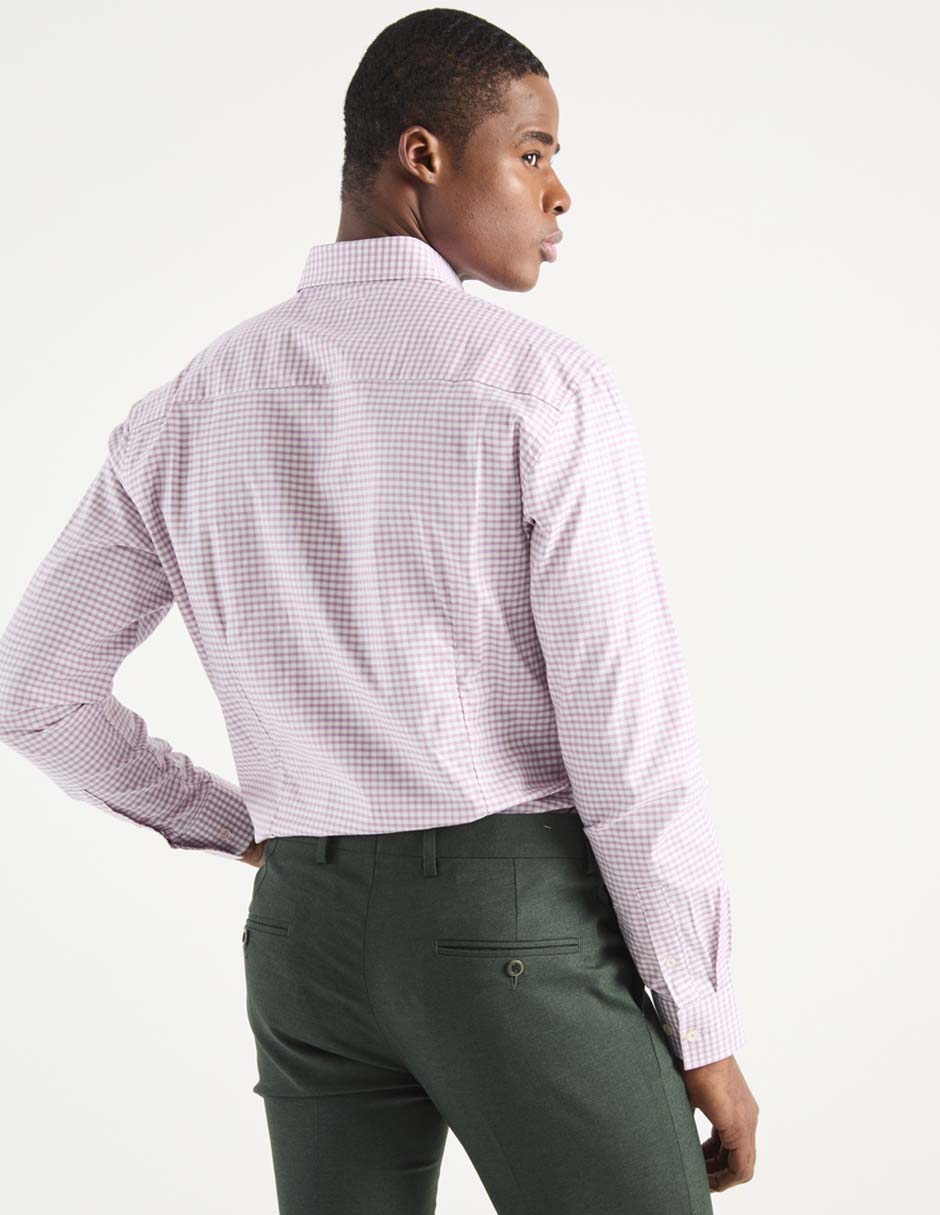 Camisa casual de algodón manga larga para hombre 2
