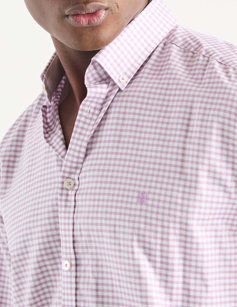 Camisa casual de algodón manga larga para hombre 4