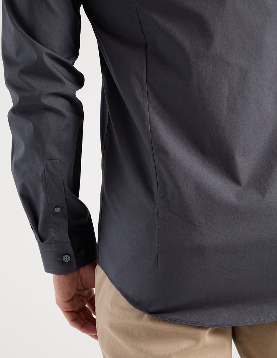 Camisa casual de algodón manga larga para hombre 5