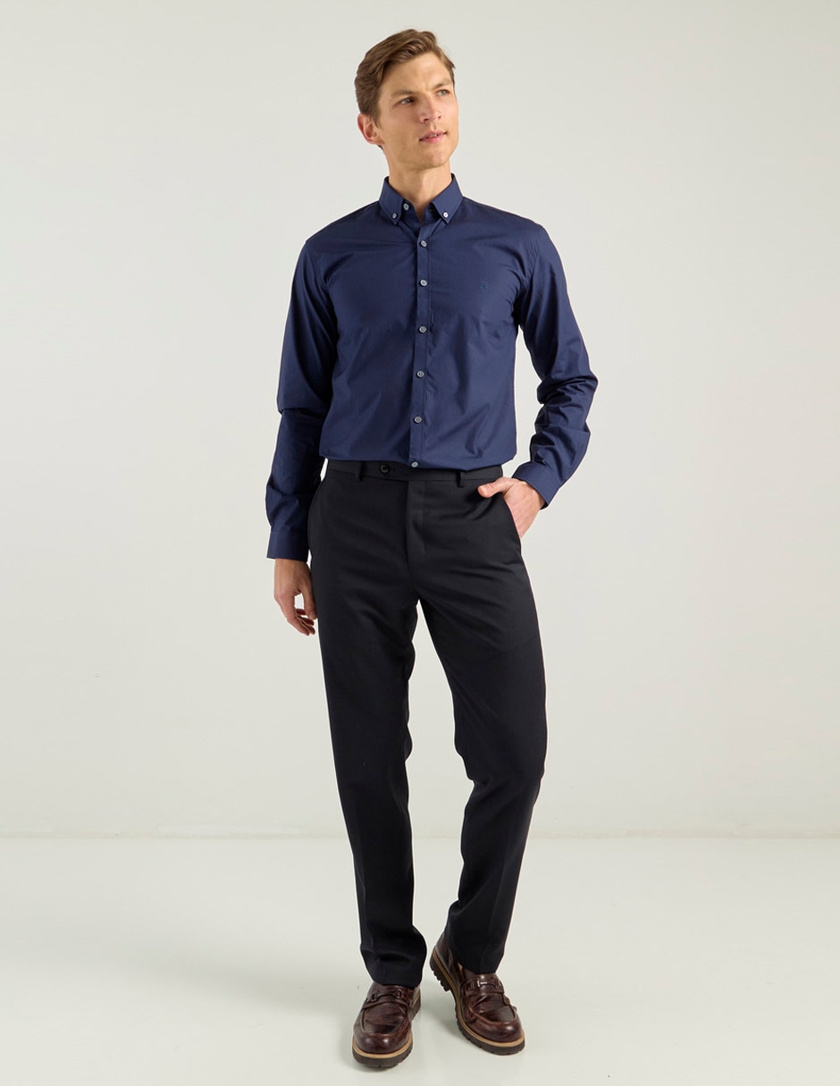 Camisa casual de algodón manga larga para hombre 3