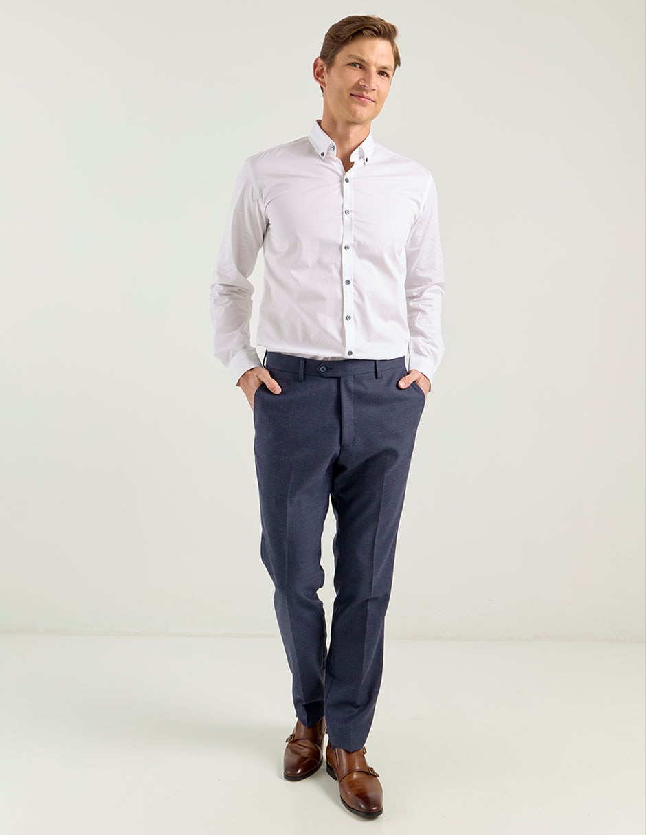 Camisa casual de algodón manga larga para hombre 3