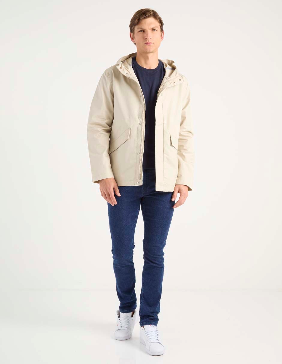 Jeans straight lavado obscuro para hombre 3