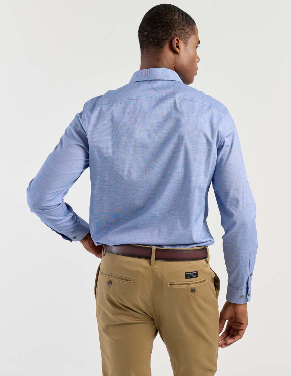 Camisa casual de algodón manga larga para hombre 2