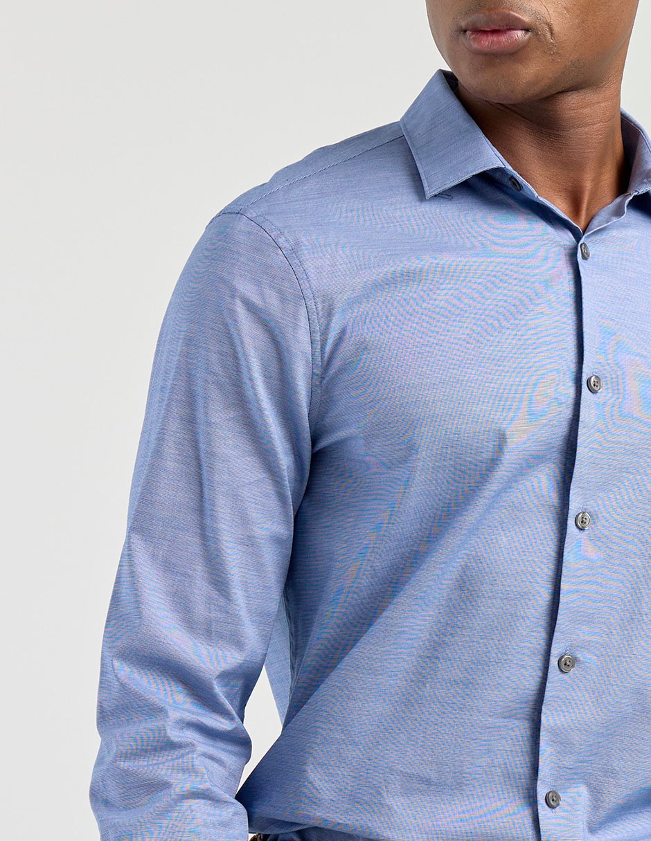 Camisa casual de algodón manga larga para hombre 4