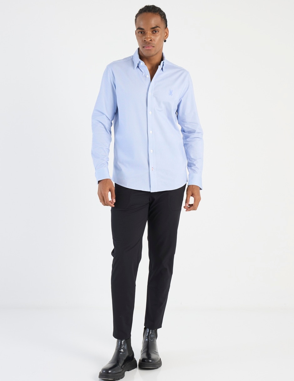Camisa casual de algodón manga larga para hombre 3