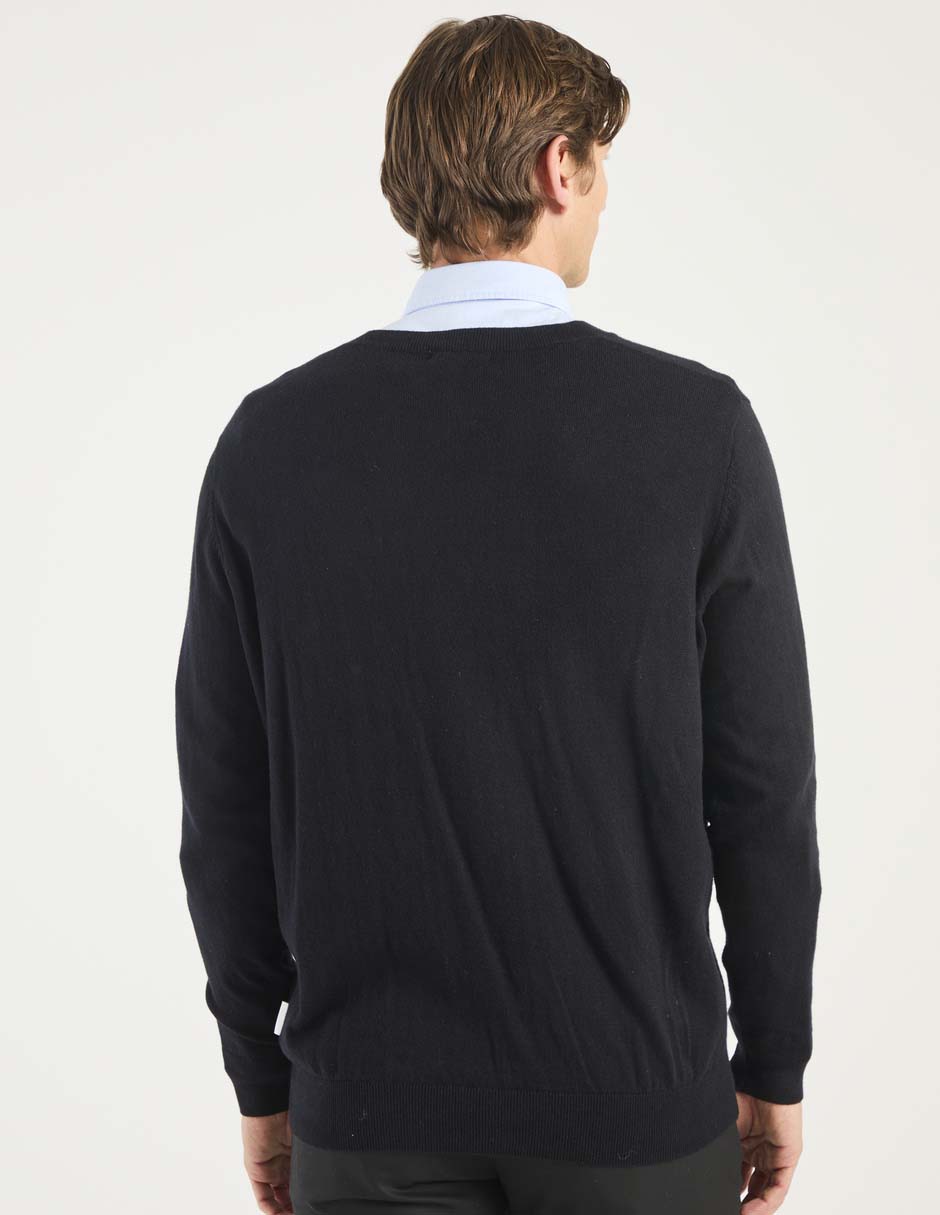 Suéter cuello V para hombre 2