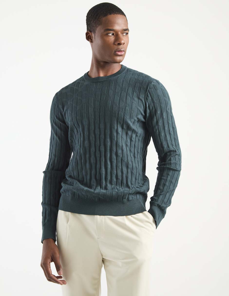Suéter cuello redondo para hombre Suéter cuello redondo para hombre