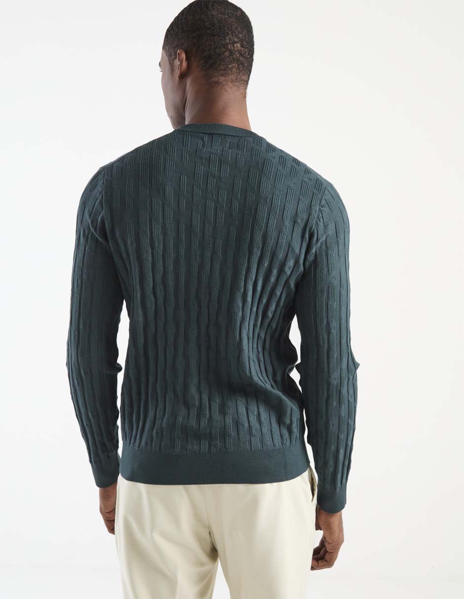 Suéter cuello redondo para hombre 2