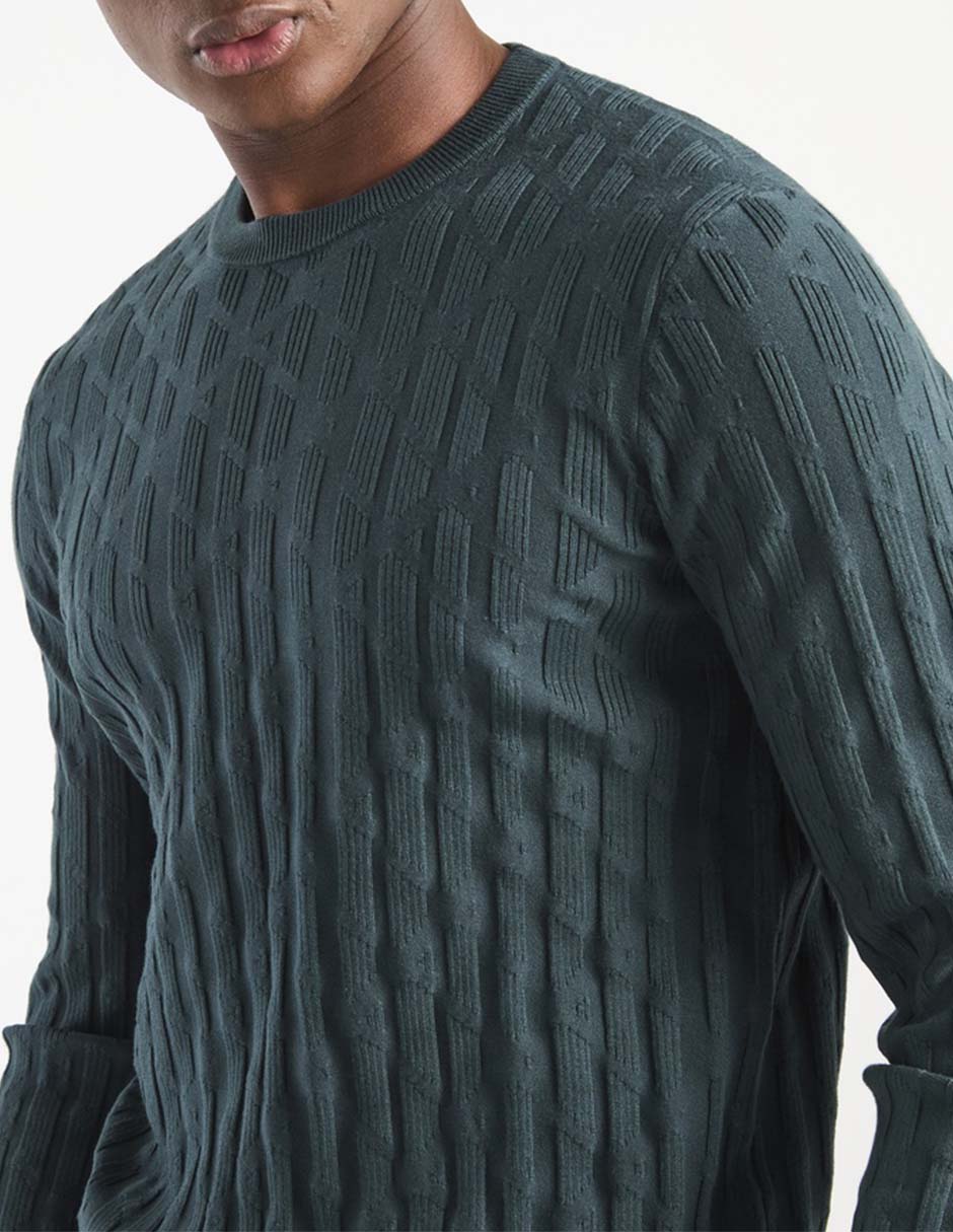 Suéter cuello redondo para hombre 4