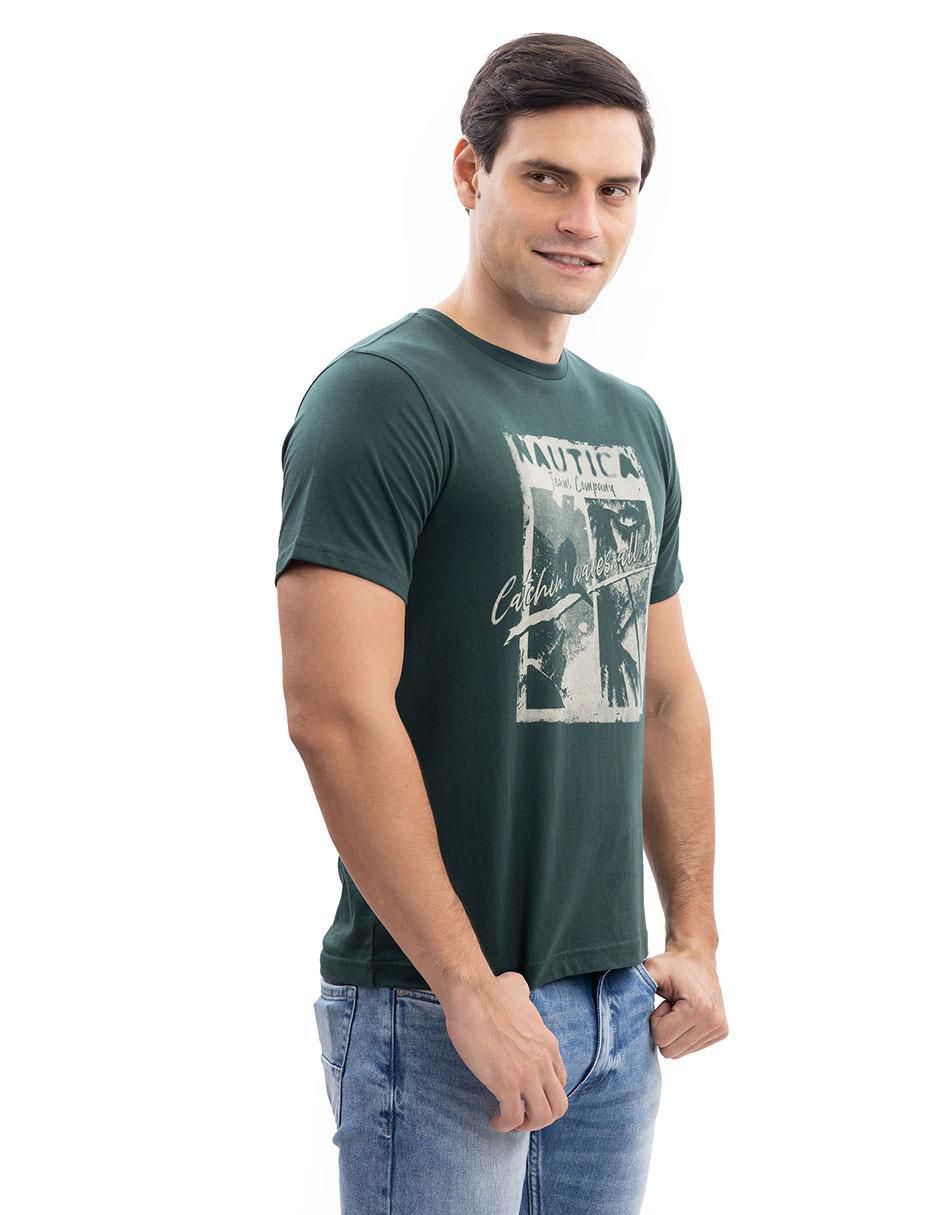 Playera cuello redondo para hombre
