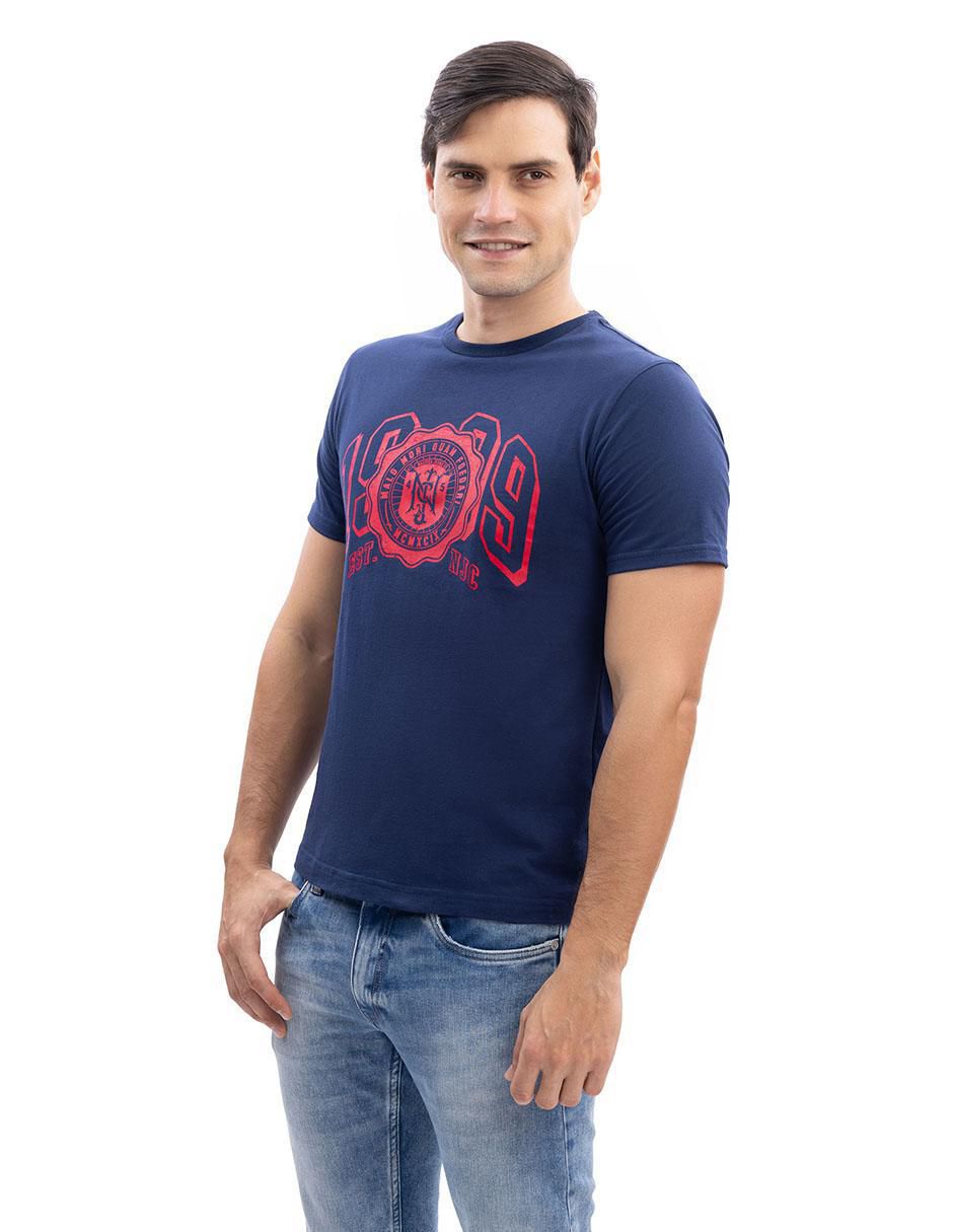 Playera cuello redondo para hombre