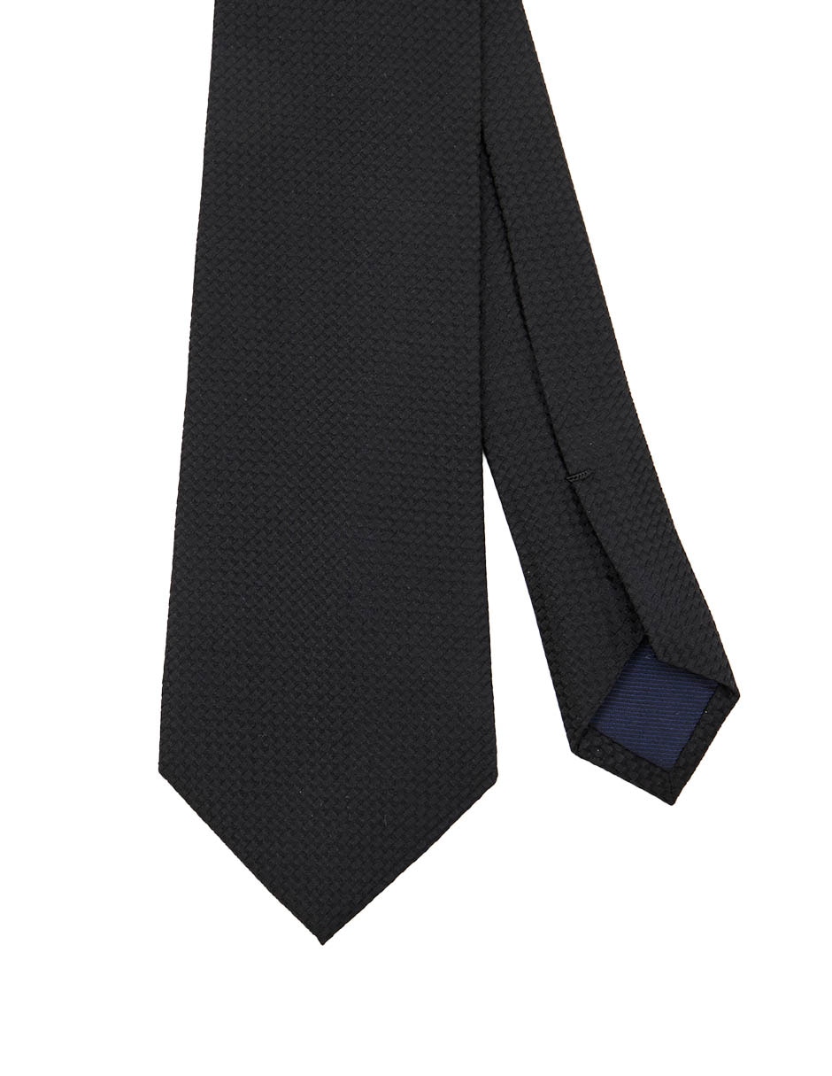 Corbata regular de seda estampado a cuadros para hombre