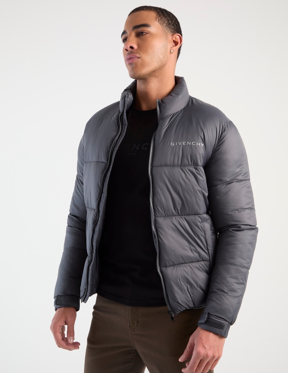 Chamarra acolchada con bolsillos para hombre