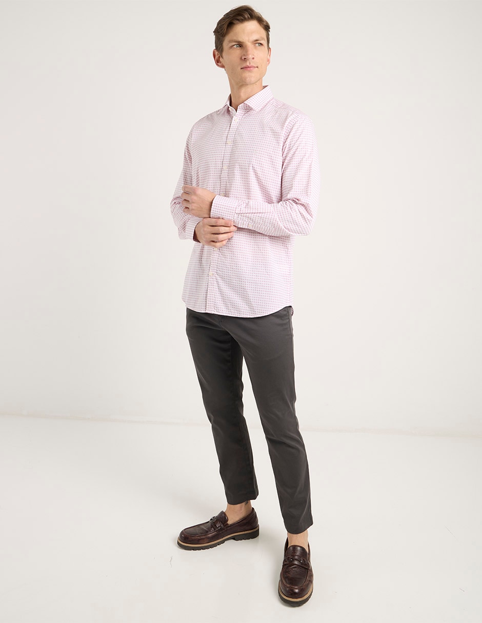 Camisa casual de algodón manga larga para hombre 3