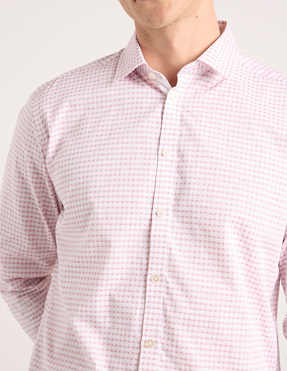 Camisa casual de algodón manga larga para hombre 4