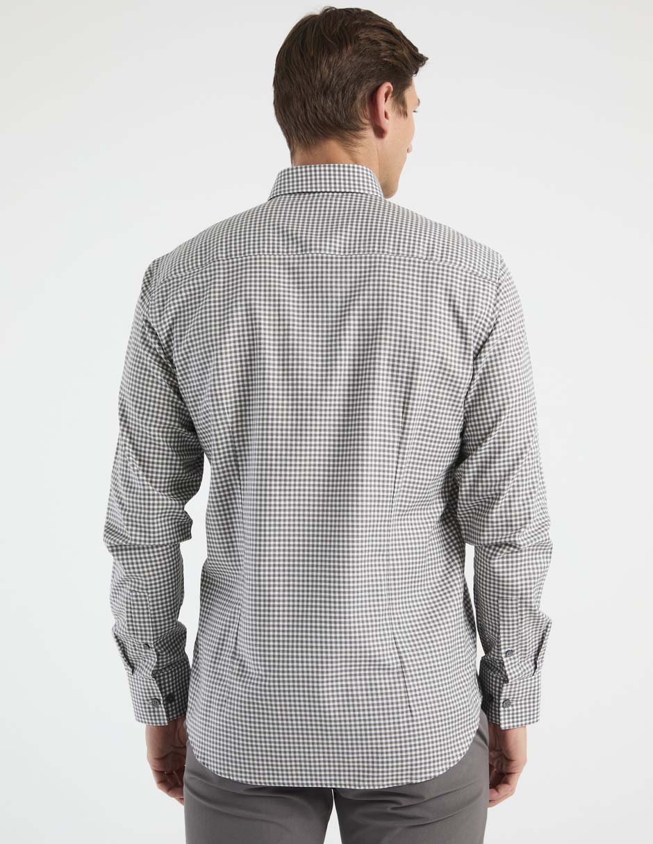 Camisa casual de algodón manga larga para hombre 2