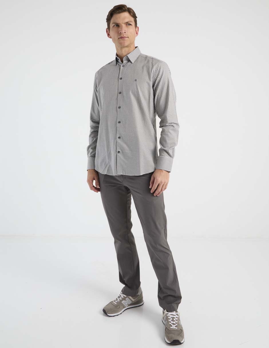 Camisa casual de algodón manga larga para hombre 3