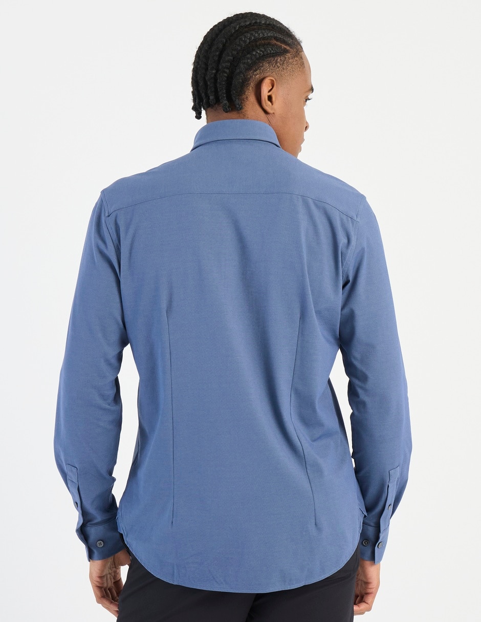 Camisa casual de algodón manga larga para hombre 2