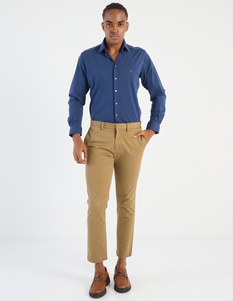Camisa casual de algodón manga larga para hombre 3