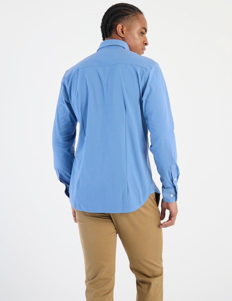 Camisa casual de algodón manga larga para hombre 2