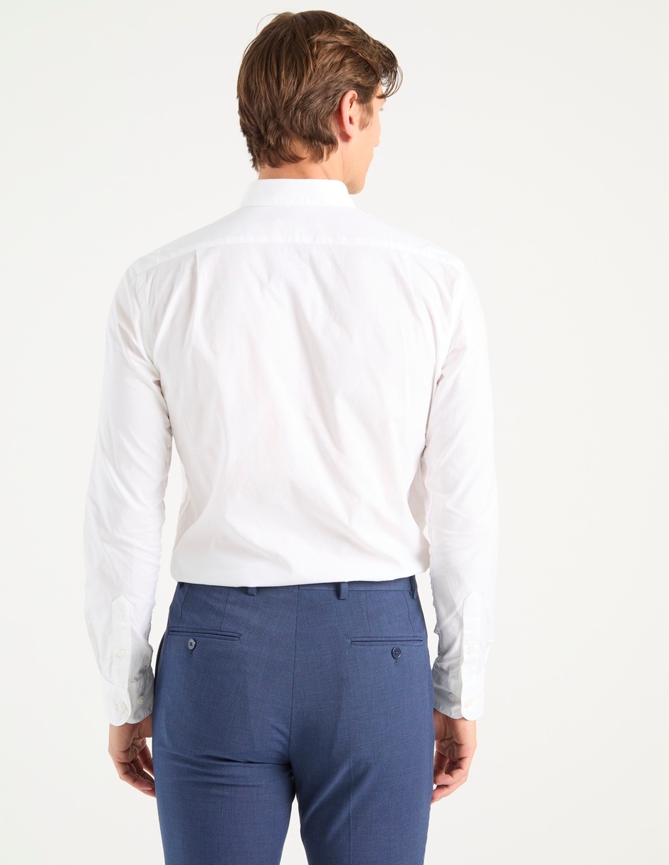 Camisa de vestir de algodón manga larga para hombre 2